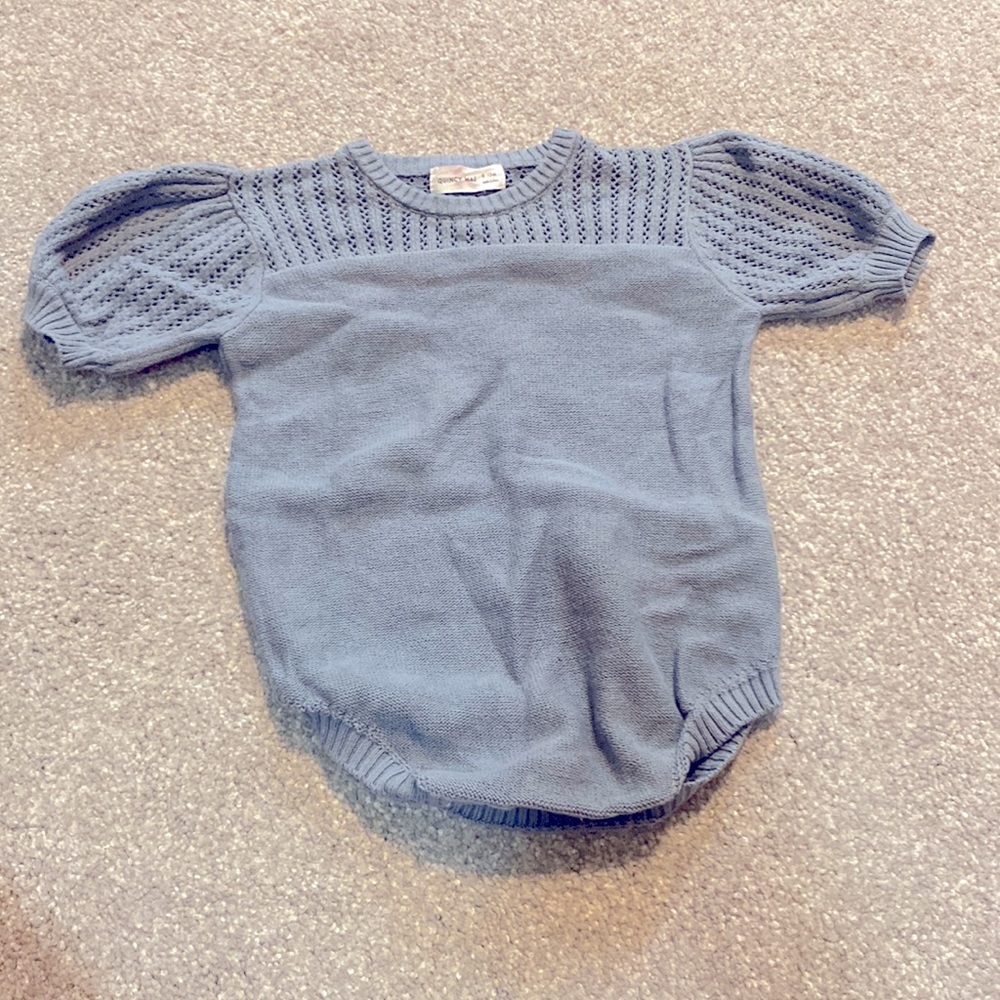 Quincy Mae 6-12 M 1-Piece gray/dusty blue